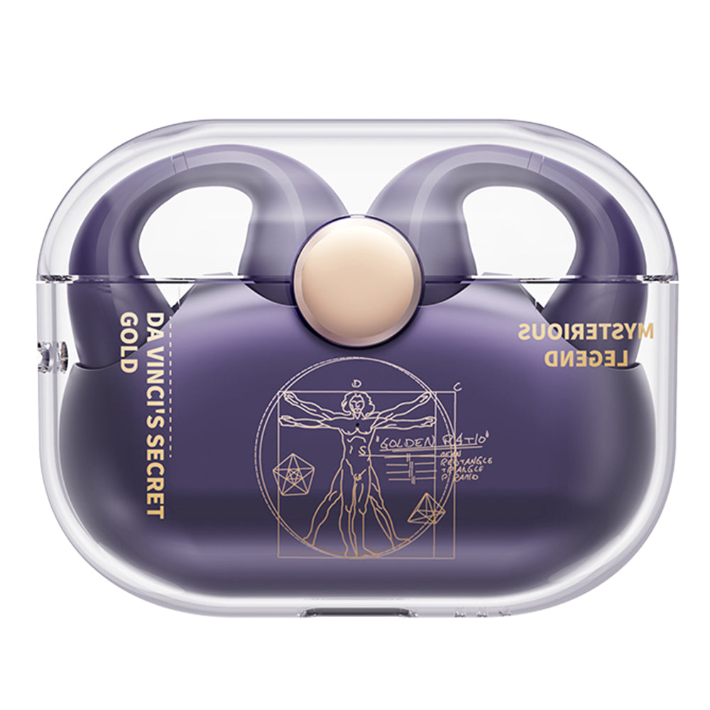 ROCK RAU0764 TWS Wireless Bluetooth Ear Clip Earphone Creative Pattern Stereo Music Headset ROCK RAU0764 TWS Wireless Bluetooth Ear Clip Earphone Creative Pattern Stereo Music Headset